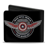 The Falcon Winter Soldier Icon Who Will Wield The Shield Bifold Wallet Marvel