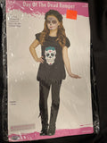 Day Of The Dead Romper Child Small 4-6 Costume - Fun World