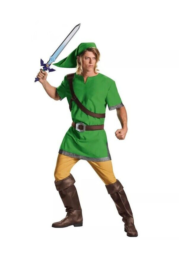 NINTENDO THE LEGEND OF ZELDA LINK ADULT COSTUME SIZE L/XL 42-46