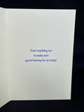 Away at Camp Greeting Card w/Envelope