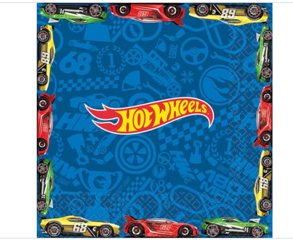 Hot Wheels Luncheon 16Ct 2Ply Napkins