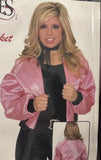 1950s Classic Movie Satin Pink Ladies Jacket Costume Size XLarge 14-161