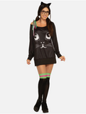 Forum  Co-Ed Kitty Black Cat Adult Costume (Fits Up to Size 12)0
