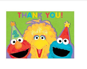 Sesame Street  Birthday Thank You Notes W/ Envelopes (20ct)