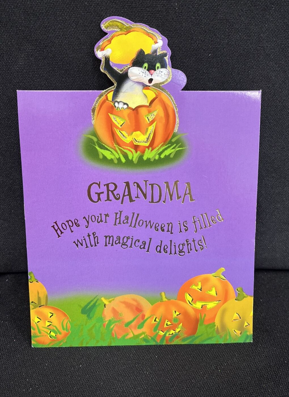 Happy Halloween Grandma Greeting Card w/Envelope