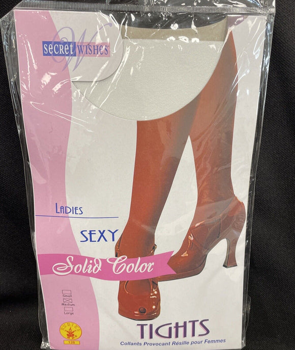 Adult White Tights Rubies Size medium