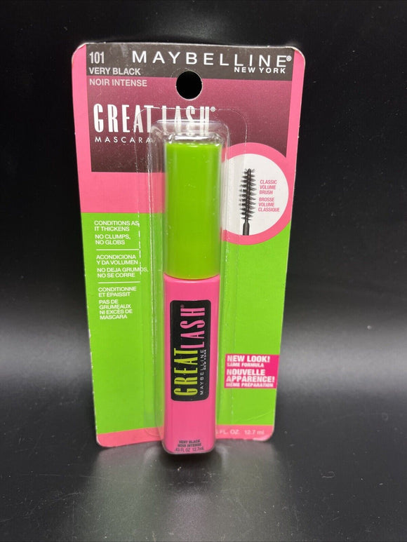 Maybelline Great Lash Washable Mascara 101 VERY BLACK  0.43 fl oz