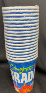 Graduation Luau 9oz Hot/Cold Cups 18Ct