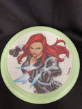 Marvel Avengers Black Widow Flying Glow in The Dark Frisbee 9"