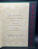 For Parents on Christmas Greeting Card w/Envelope