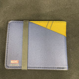 MARVEL X-MEN Bi-Fold Wallet - X-Men Cyclops Utility Strap Blue Gold Black Red