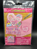 Sparkling Princess Pink Fancy Girls Kids Birthday Party Invitations w/Envelopes