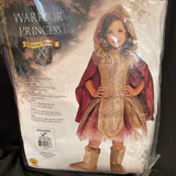 Warrior Princess Girl Medieval Queen Fancy Dress Up Child Costume Large 12-14