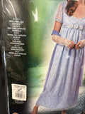 Regency Blue Lace Costume Dress for Adults Medium 10-145