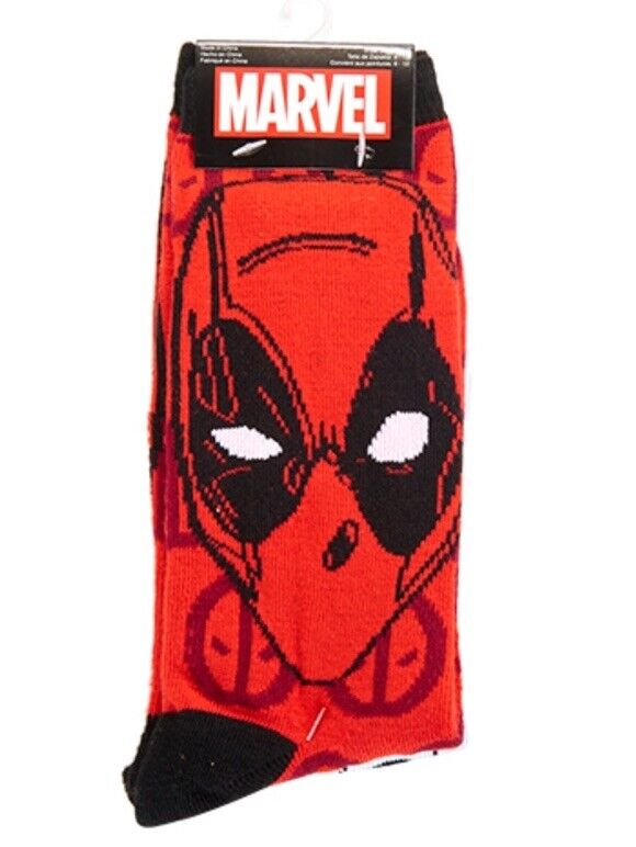 Hyp Socks RED - Deadpool Red Logo Socks - Set of Two Marvel