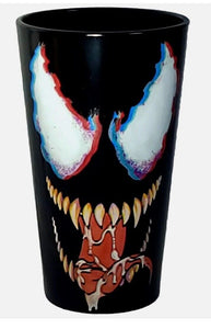 Venom Marvel Black Out Pint Glass Eyes Tongue Comics Symbiote Spiderman Antihero