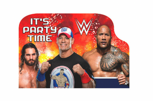 WWE Wrestling Stars Birthday Party Invitations 8 Pack