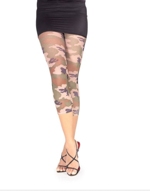 Secret Wishes Sexy Camouflage Footless Tights Ladies Rubies OS