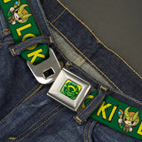 Loki Face Icon Full Color Seatbelt Belt - WTH024