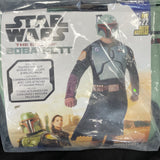 Jazwares Star Wars Boba Fett Adult Halloween Costume XL Jumpsuit With A Mask NEW