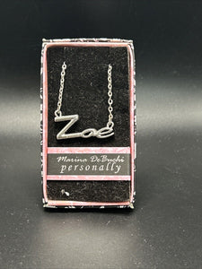 Marina DeBuchi "Zoe" Necklace Silver Plated 15 +3 extender NEW