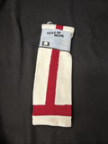 Hole-in-None White/Red Over the Calf Baseball Socks Sz 9-113