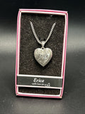 Heart Picture Locket With Love Necklace 16-18" Chain Erica