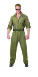 Top Gun Flight Suit Adult Jumpsuit Costume - Size Medium 40-420