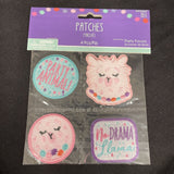 Llama Patches 4 Count Birthday Party Supplies Favor Kids Alpaca