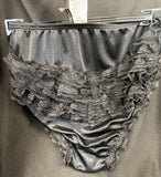 Ruffle Back Rhumba All Black Dance Panty Size Small/Medium