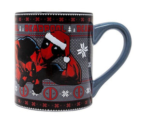 Marvel Deadpool New Authentic Marvel  Holiday Lounge Ceramic Mug