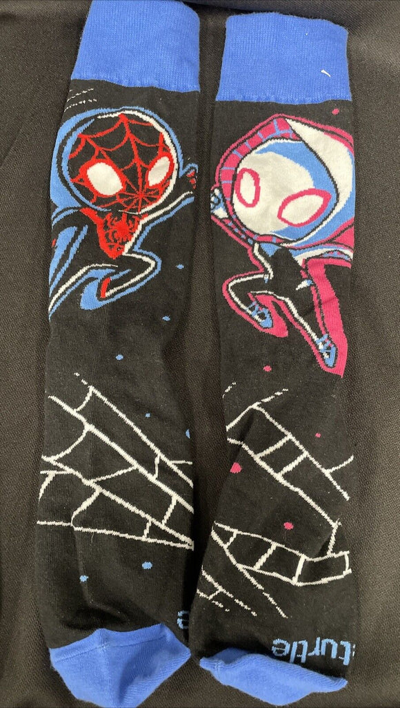 Marvel Miles Morales & Spider Gwen Mens Socks One Size