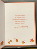 Thanksgiving Greeting Card w/Envelope