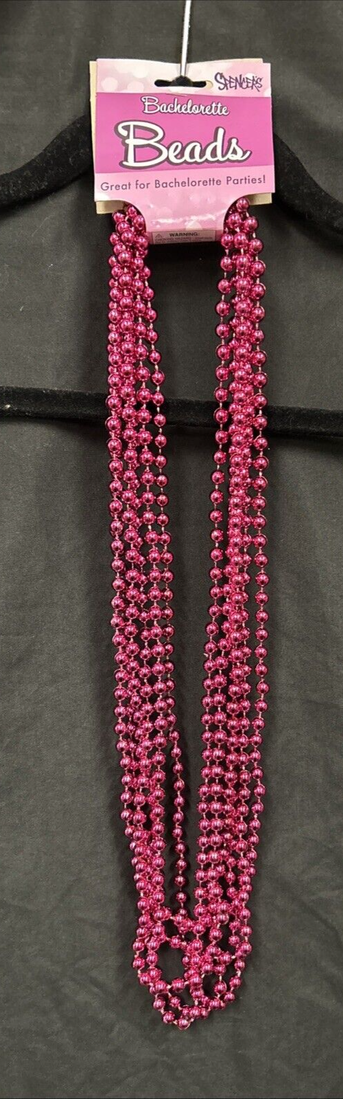 Bachelorette Beaded Necklaces - Pink Metallic Set of 6