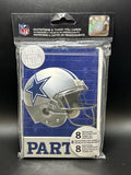 Dallas Cowboys NFL Pro Football Sports Party 8 Invitations & 8 Thank You Notes