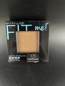 Maybelline Fit Me Matte + Poreless Java Pressed Face Powder Makeup #375 - Java