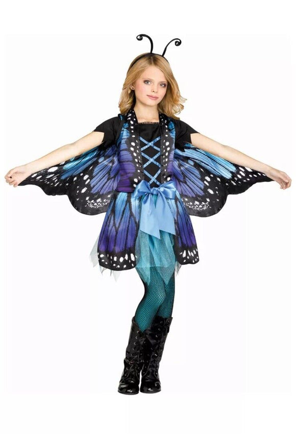 Shy Butterfly Child Costume Size Large 12-14