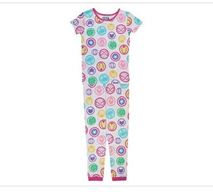 Marvel Girls' 2-Piece Snug-Fit Cotton Pajama Set, MARVEL ICONS, 8