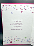 Merry Christmas Wife Greeting Card w/Envelope