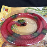 Toy Red Green Spotted Rubber Snake Ages 3+