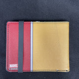 MARVEL X-MEN Bi-Fold Wallet - X-Men Logo Stripe Red Gold Silver