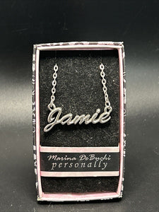 Marina DeBuchi "Jamie" Necklace Silver Plated 15 +3 extender NEW