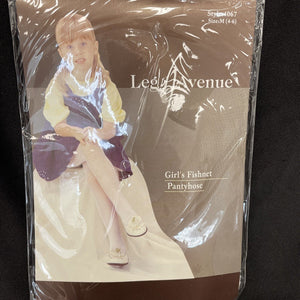 Girls White Fishnet Tights Size Med 4-6 By Leg Avenue