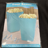 Amscan Paper Treat/Popcorn Boxes Blue  10Ct 3.5”x7.4”x2.1”