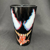 Venom Marvel Black Out Pint Glass Eyes Tongue Comics Symbiote Spiderman Antihero