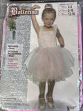 Ballerina Ballet Dancer Girl Pink Cute Fancy Dress Up Costume Size Med 8-102
