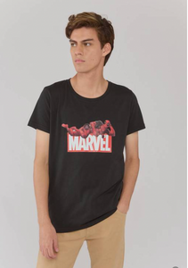 Marvel Deadpool Printed T-Shirt Short Sleeves Mens S