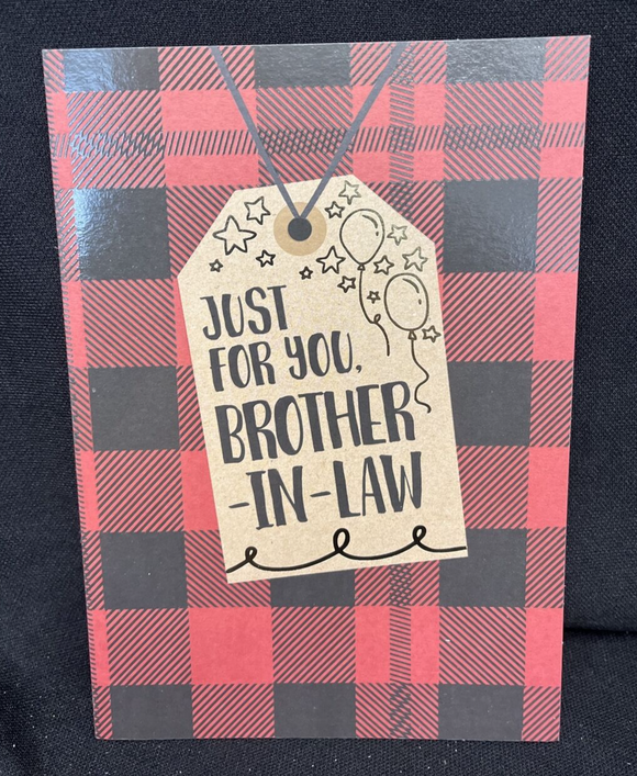 Happy Birthday Brother-in-Law Greeting Card w/Envelope