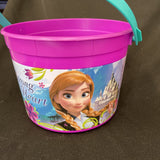 Disney Frozen Pail Birthday Party Favor Container Plastic Bucket with Handles 5"