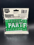 Forum Football Game Day Sunday Party plastic 20' Party Tape, Green White